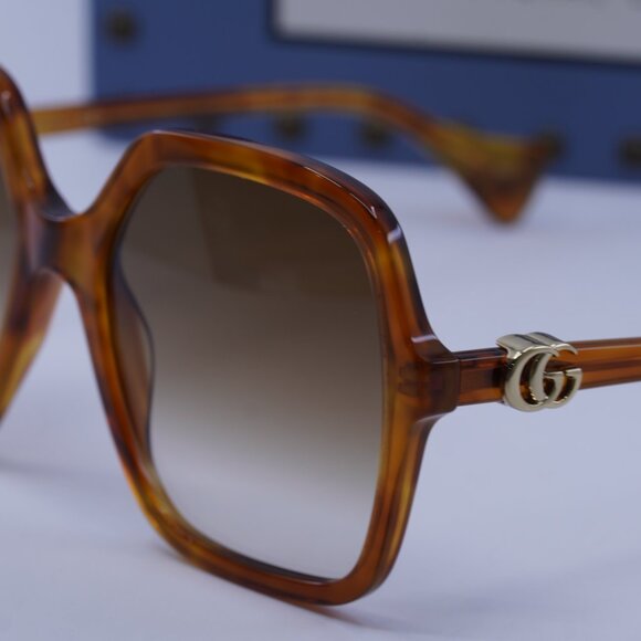 Gucci GG1072S 003 Square Sunglasses - Havana/Brown main image 10